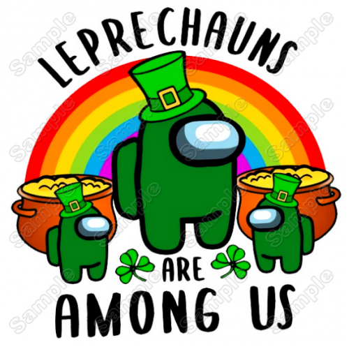 Among Us Leprechauns Game T Shirt Iron on Transfer Decal #9 by www.shopironons.com